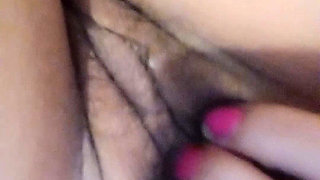 Blonde Cums with Her Hand