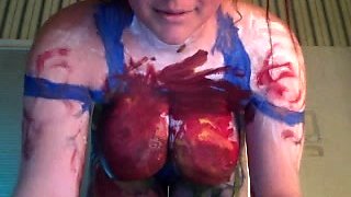 Big boobs milf masturbates with her dildo