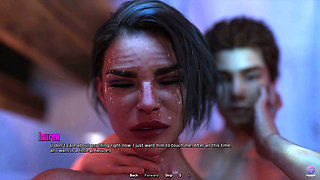 Touching My Horny Stepmom's Pussy While Bathing Together - 3D Hentai Animated Porn - Life in Santa County