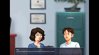 Summertime saga: they got caught fucking in the office ep 198