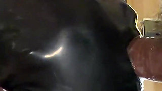 Kinky Slavedoll R Vol.019: a Rubber-masked Woman Suspended by an Anal Hook Drools and Gives a Blowjob...