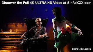 SinfulXXX Voyeur Anna de Ville is waiting to get fuck by Lutro and Ebony Samantha Cruuz