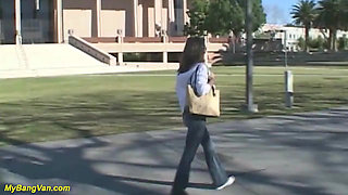 Her first bang van orgy