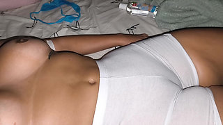 Best man tests the bride's tight pussy before the destination wedding