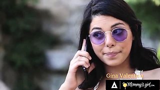 Petite Gina Valentina Fucks Hot Cleaner Brandi Love Thinking She's Her Stepmom - Big Tits, Big Ass, Pussy Eating