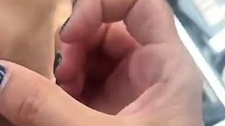 Amateur Foot Fetish Girlfriend Sucks and gives a Footjob