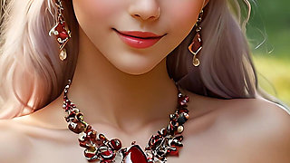 Cartoon Style Artistic Nude Adult Woman Eating Sloe - Ai Slideshow