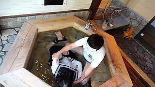 Dripping Uniform, Restrained in a Bathtub, off-campus Lesson