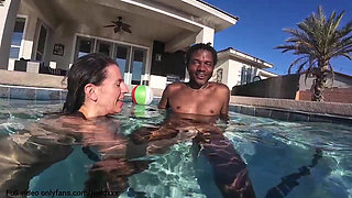 Neighbors share their pool boys Massive black cock