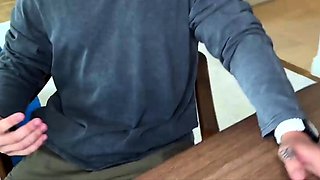 Cuckold friend's mega-bitch wifey in tough hump while he's