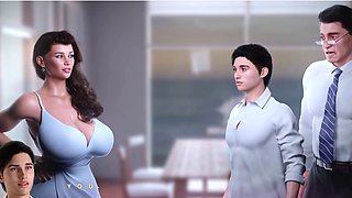 Anime cheerleader gets into some Naruto and Overwatch hentai action