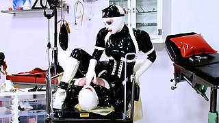 Solo fetish hoe toys her pussy with cucumber and loves it