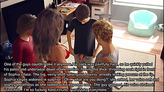 A Wife and Stepmother Real Fucking Sophia Seduces Students and Gets Drenched in Cum