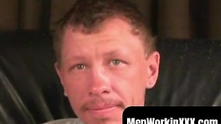 MenWorkinXXX.com - Mature amateur taunted and kneaded before fapping his firm schlong