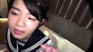 Asian japanese teen with outdoors