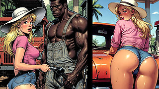 Jungle Gas Station: a Black Pump for a White Wife. BBC Wife Cuckold