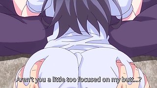 Hot hentai: hot girl with big boobs seduces her masseur and gets her pussy teased with his hands