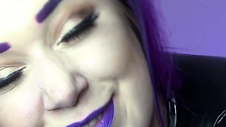 Latex slut solo anal masturbation