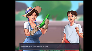 Summertime Saga - she love big cucumbers and i want to give her mine