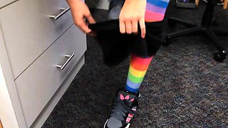 Cute teen blowjob and hard doggystyle fuck