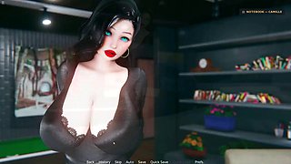 Cheating Secretary Deepthroats Future Money Mans Huge Cock While He Speaks to Wife on Phone