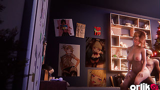 Gwen Stacy & Spider-man - Christmas Holidays 3D Sex Animation