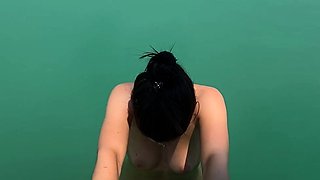 Amateur real small titted party teen slammed in gym class