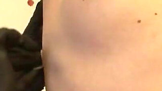 Humiliates masked petite woman