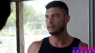 Riley Jean gets wild with stepbro Tyler Steel's big dick - wet pussy ride & deep throat