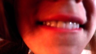 Big tit amateur brunette fucks a dildo close up and hardcore