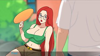 Cartoon dolls and Lady B in a wild animated adventure