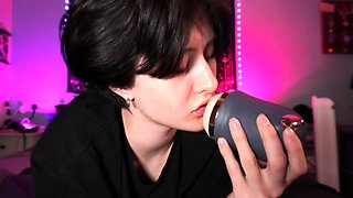 Stacked brunette goes solo toys and masturbation