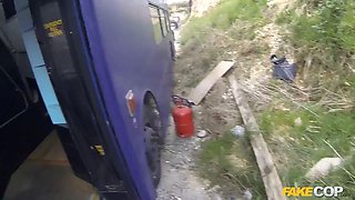 Fucking Anal Sex with Brittany Bardot and british policeman - faux cop