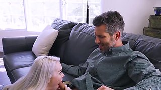 Tight teeny is going to get fucked by her HUNG stepfather