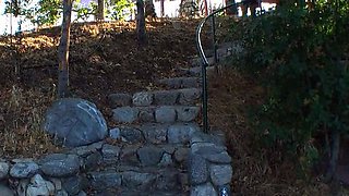 Blonde teen in solo action with her pussy