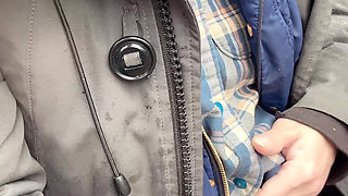 Pussy Pissing Water on the Rock