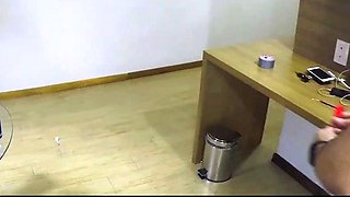 Amateur girlfriend handjob and blowjob with facial