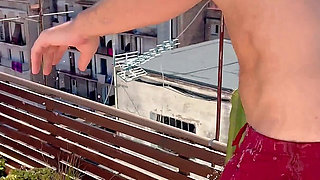 Wifebucket Amateurs - Our Roof Terrace Sex