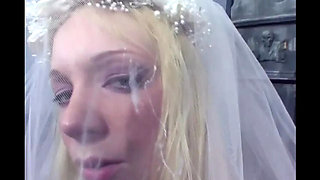 Blonde Bride Double Penetration Threesome - Heidi Mayne Takes Two Cocks