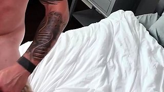 Fatty girl who loves big cocks warms up for a hardcore sex