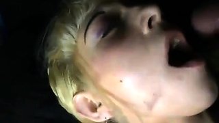 Dirty-Talking Russian Blonde Girl Swallows Cum
