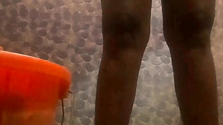 Desi Tamil Naughty Wife Renu Secret Bathroom Nude Tease & Saree Dressing for Company Manager! Indianhotwifex