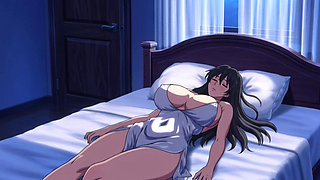 Step son share bed with stepmom and fuck her from behind