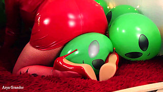 Compilation of Air Ballons Latex Fetish Video