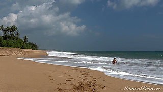 Topless on the Beach, Pussy Fingering, Outdoor Nudity