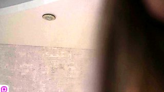 SMALL TIT BRUNETTE TATTOOED TEEN GIRLFRIEND CAUGHT IN SHOWER