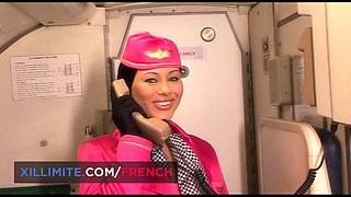 Pantyhose, plane, hostess