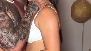 Pierced Brazilian Gets a Big Dick Deep Down Her Pussy and a Cumload in Her Mouth