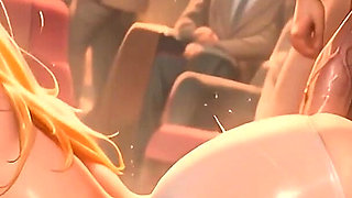 Gol Hot Blonde Sex on the Cinema Gangbang Animation