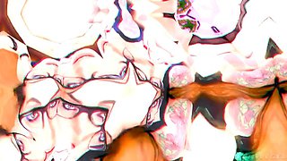 EVIL ANGEL - Tiny LIZ JORDAN  PENELOPE WOODS Gape From EXTREME Anal Fuck